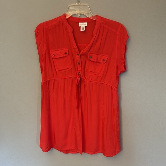 2 piece Pink Blush and Motherhood Maternity Bundle Lot Jeans size 26 shirt small - Picture 2 of 7